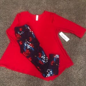 New Lularoe TC Leggings & Martini Tunic